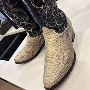 Top Quality Dan Post Python Skin Cowboy Boots